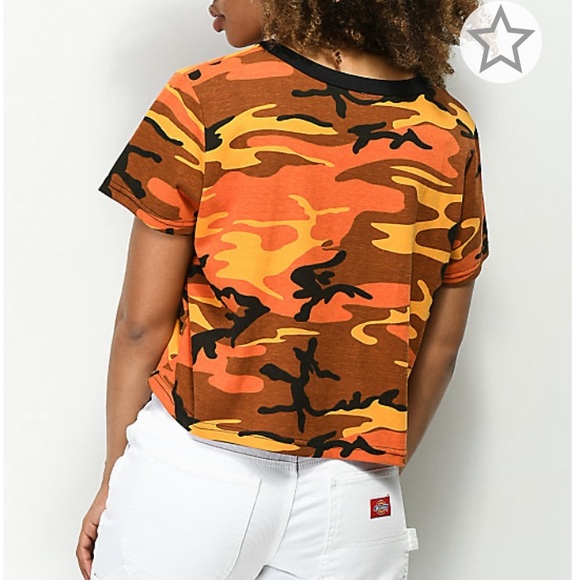 Orange camp crop top - Picture 2 of 3